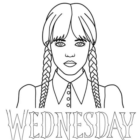 36+ Coloriage Mercredi Addams en Ligne: Facile et Gratuit